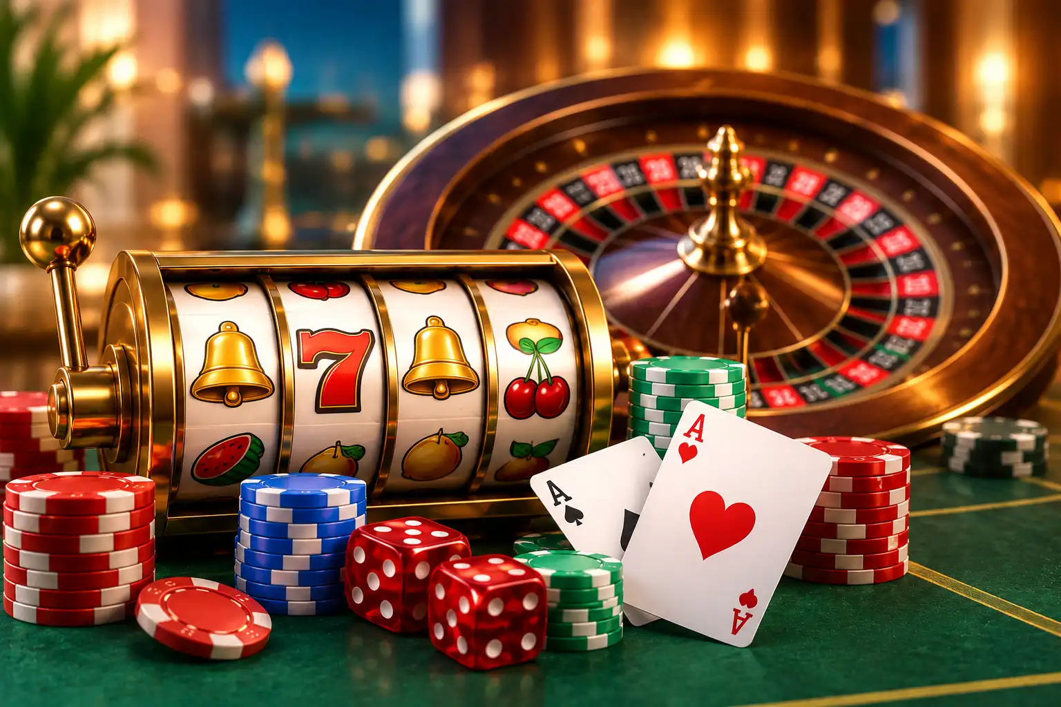 Herní automaty a stolní hry v zahraničním casinu