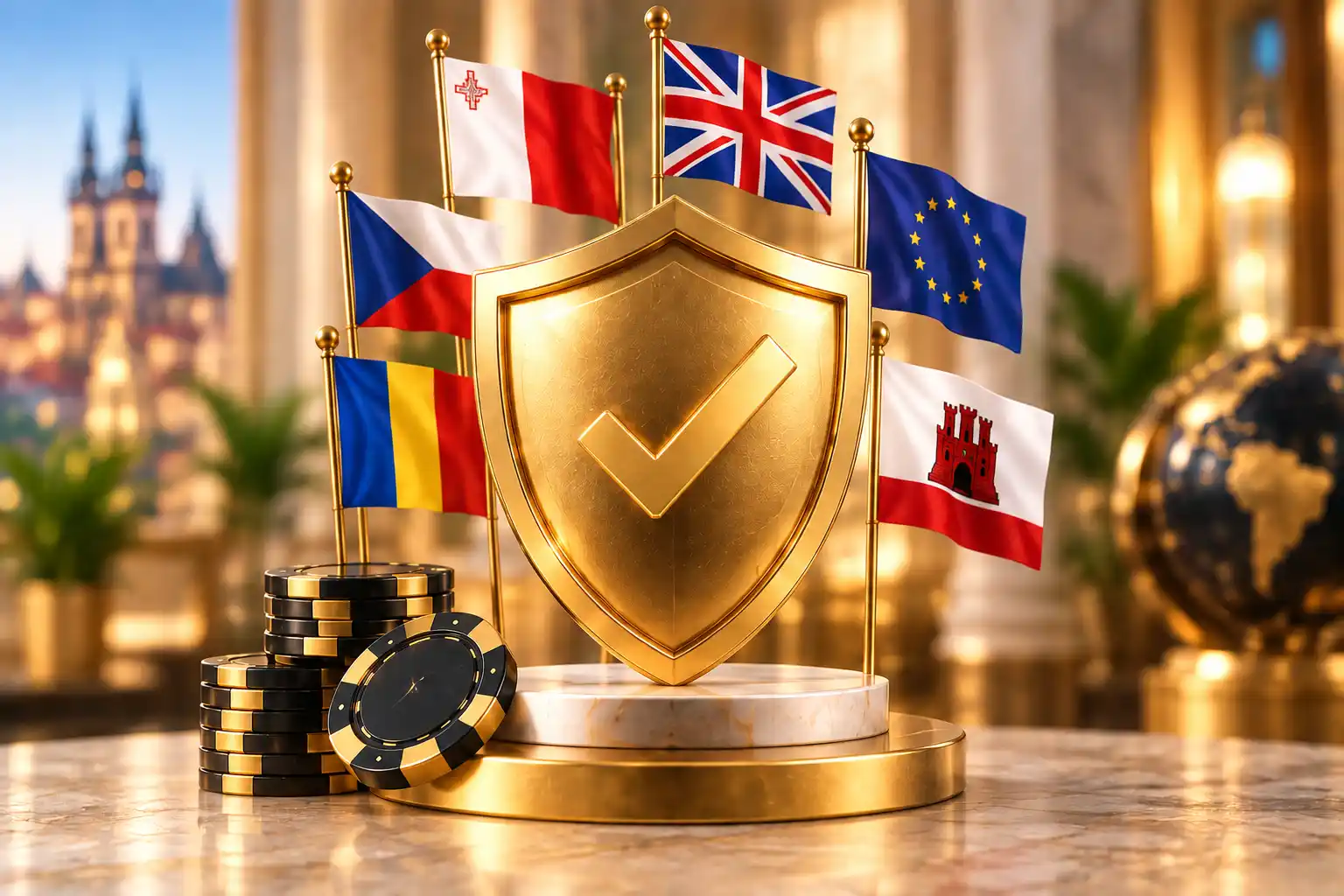 Symbol herní licence a regulace zahraničních casin